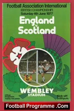 England v Scotland 1977 – Goal Posts Damage British Championship