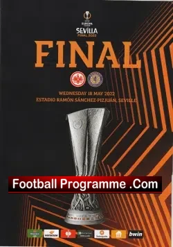 Frankfurt v Glasgow Rangers 2022 - Europa Cup Final Seville SEV - football programme