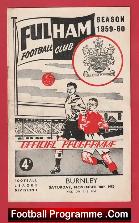 Fulham v Burnley 1959