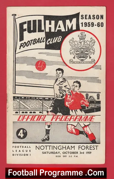 Fulham v Nottingham Forest 1959
