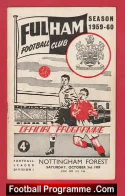 Fulham v Nottingham Forest 1959