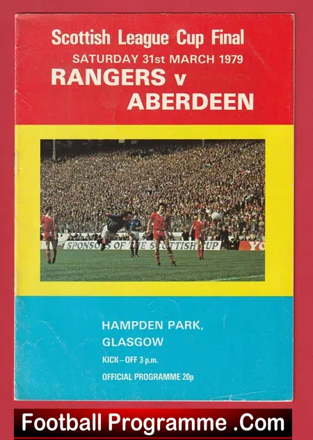 Glasgow Rangers v Aberdeen 1979 – Ferguson 1st Cup Final