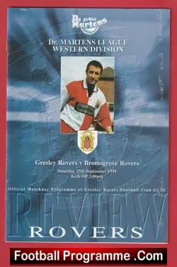 Guiseley Rovers v Bromsgrove Rovers 1999 – Autographed SIGNED