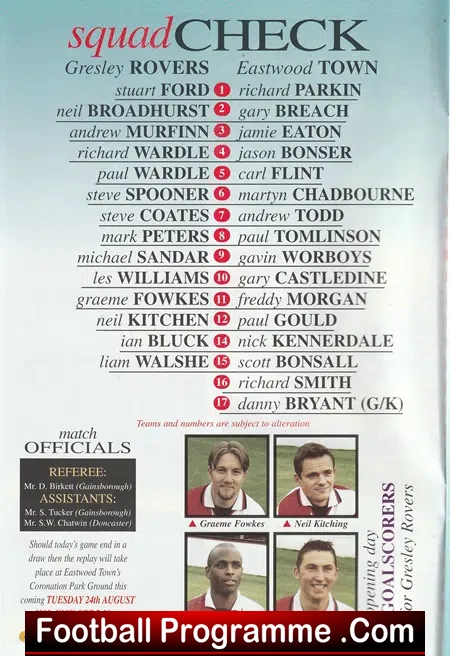 Guiseley Rovers v Eastwood Town 1999 - Multi Autographed SIGNED