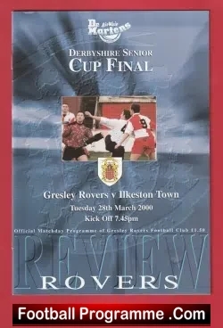 Guiseley Rovers v Ilkeston Town 2000 Multi Autographed SIGNED - football programme