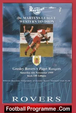 Guiseley Rovers v Paget Rangers 1999 - Multi Autographed SIGNED - football programme