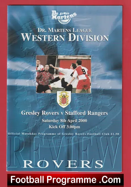 Guiseley Rovers v Stafford Rangers 2000 Multi Autographed SIGNED