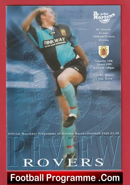 Guiseley Rovers v Yate Town 1999 – Multi Autographed SIGNED