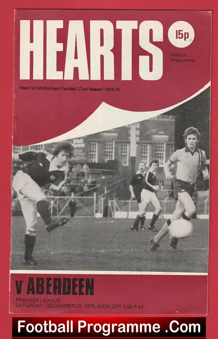 Heart Of Midlothian v Aberdeen 1978 Alex Ferguson 1st Season December