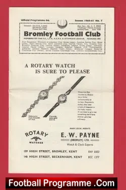 Isthmian League v Japan FA 1960 – at Bromley Football Club