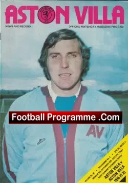Keith Leonard Testimonial Benefit Match Aston Villa 1978