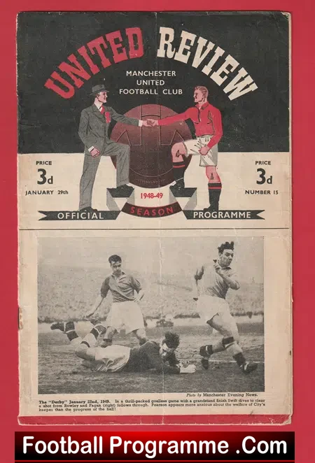 Manchester United v Bradford Park Avenue 1949 – Man Utd 1940’s