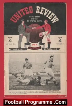 Manchester United v Bradford Park Avenue 1949 – Man Utd 1940’s