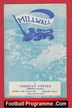 Millwall v Torquay United 1964