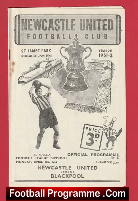Newcastle United v Blackpool 1952 – 1950s