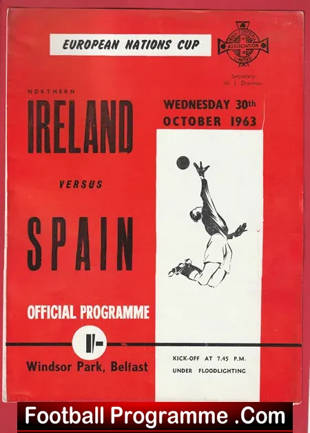 Northern Ireland v Spain 1963 – European Nations Cup Belfast