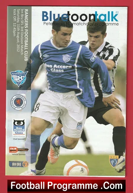 Peterhead v Glasgow Rangers 2012 – 1st League Match Demotion