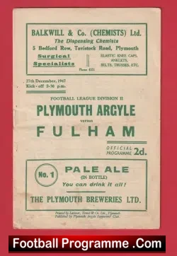 Dulwich Hamlet v London Shipping 1929 – 1920s Football Programme