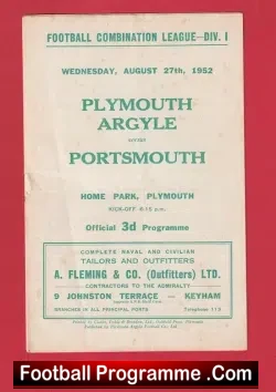 Plymouth Argyle v Portsmouth 1952