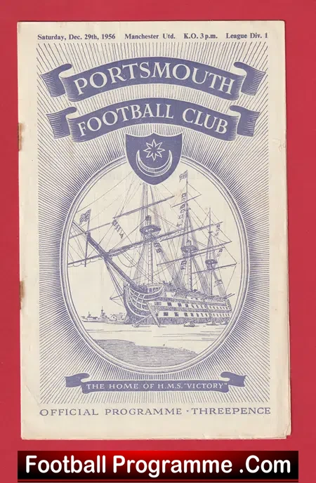 Portsmouth v Manchester United 1956 – 1950s Man Utd