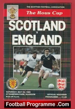 Scotland v England 1985 – Hampden Park Glasgow
