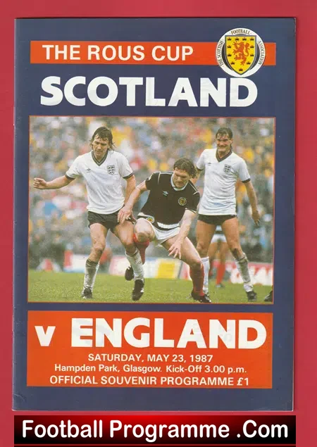 Scotland v England 1987 – Hampden Park Glasgow