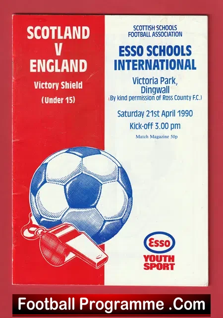 Scotland v England 1990 – Schoolboys Under 15 at Dingwall