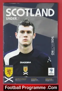 Scotland v France 2006 - Under 21 - U21 - football programme