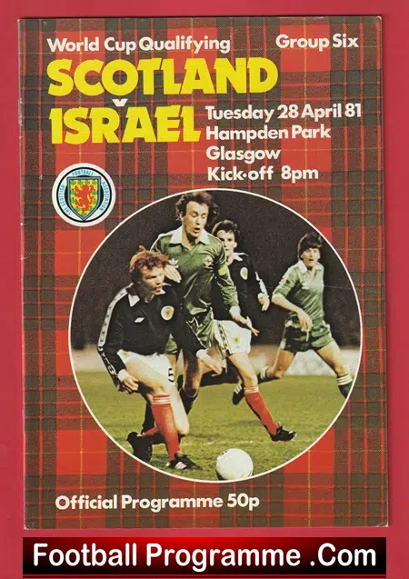 Scotland v Israel 1981 - Hampden Park