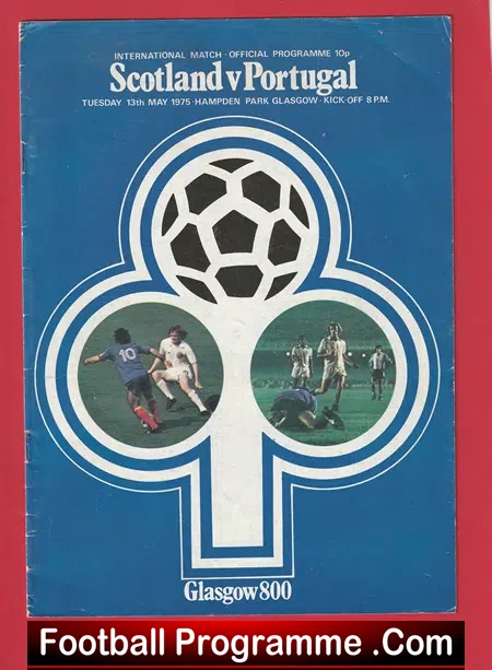 Scotland v Portugal 1975 - Hampden Park Glasgow