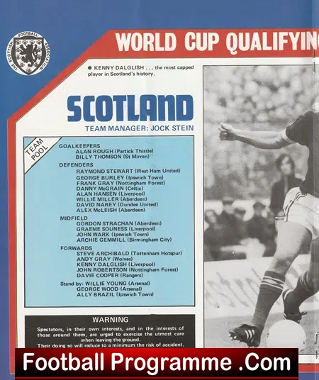 Scotland v Portugal 1980 - Hampden Park