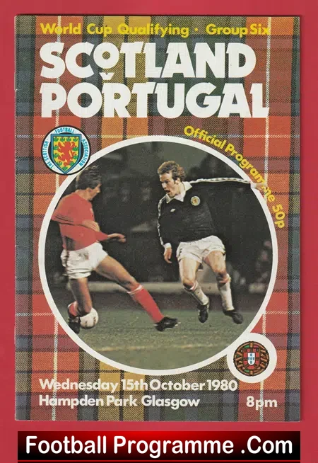 Scotland v Portugal 1980 - Hampden Park Glasgow