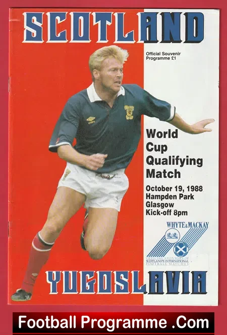 Scotland v Yugoslavia 1988 - World Cup Hampden Park