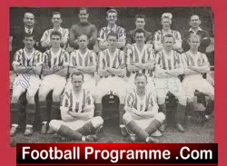 Stoke City Football Club Multi Autographed SIGNED 50s - football programme