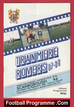 Tranmere Rovers v Scarborough 1988 – Last Season Scarborough
