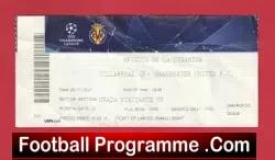 Villarreal CF v Manchester United 2021 – Match Ticket Spain