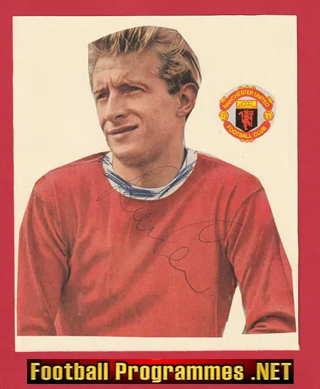 Manchester United Denis Law Signed Magazine Picture