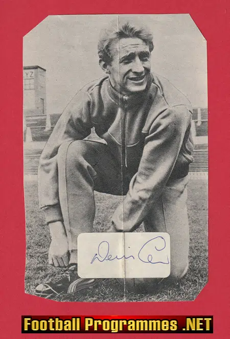 Manchester United Denis Law Signed Magazine Picture