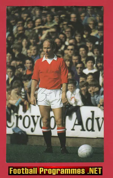 Manchester United Bobby Charlton Signed Magazine Picture