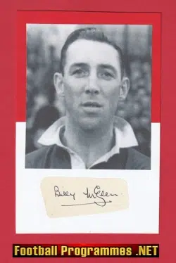 Manchester United Billy McGlen Signed Magazine Picture 1940s