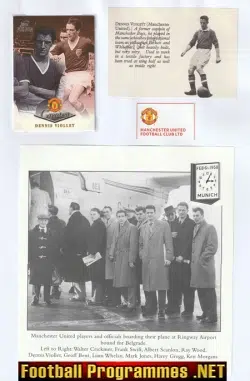 Manchester United Dennis Viollet SIGNED Autographed Picture 50s