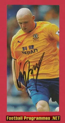 Manchester United Wayne Rooney Signed Autograph - Everton
