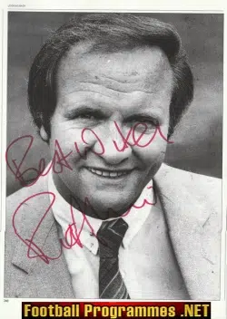 Manchester United Ron Atkinson Autograph Signed Man Utd