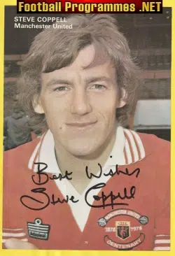 Manchester United Steve Coppell Autograph Signed Picture