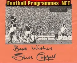 Manchester United Steve Coppell Autographed Signed Picture