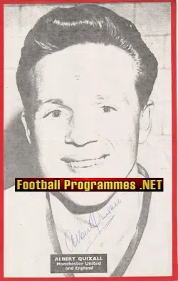 Manchester United Albert Quixall Autographed Signed Picture