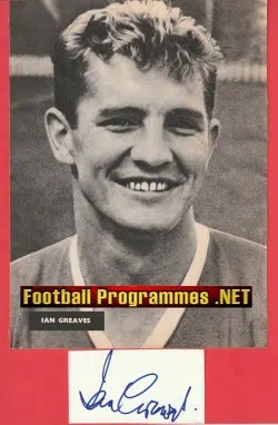 Manchester United Ian Greaves Autographed Signed Picture 1950s