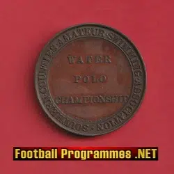 Water Polo Championships Medal Coin – Southern Counties 1900