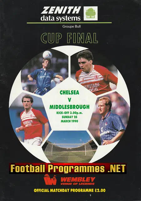 Chelsea v Middlesbrough 1990 – League Cup Final Wembley