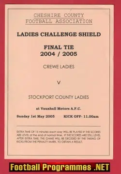 Crewe Ladies v Stockport County 2005 - Womens Football Cup Final